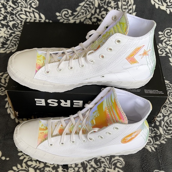 Converse Untitled Hi White/Iridescent MEN`S - Picture 2 of 16